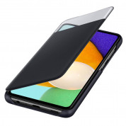 Samsung Galaxy S-View Wallet Cover EF-EA525PBEGEW - оригинален калъф, през който виждате информация от дисплея за Samsung Galaxy A52 (черен) 3