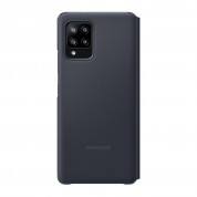 Samsung Galaxy S-View Wallet Cover EF-EA426PBEGEE - оригинален калъф през който виждате информация от дисплея за Samsung Galaxy A42 5G (черен) 1