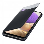 Samsung Galaxy S-View Wallet Cover EF-EA725PBEGEE - оригинален калъф през който виждате информация от дисплея за Samsung Galaxy A72 (черен) 2