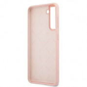 Guess Silicone Script Vintage Silicone Case for Samsung Galaxy S21 (pink) 6
