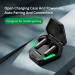 USAMS JY01 TWS Gaming Earbuds - безжични Bluetooth слушалки със зареждащ кейс (черен) 5