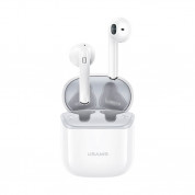 USAMS SY02 TWS Earbuds - безжични блутут слушалки със зареждащ кейс (бял)