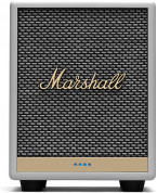 Marshall Uxbridge Voice Amazon Alexa Built-In - безжичен аудиофилски спийкър с гласово управление с Bluetooth и 3.5 mm изход (бял)