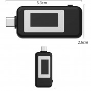 KWS-1802C USB-C Digital Voltage Current Capacity Meter - USB-C тестер на напрежение, ток и капацитет (черен) 1