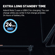 Adonit Note 2 Stylus - алуминиева професионална писалка за iPad Pro (черен) 2