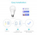 Meross Smart WiFi LED Bulb MSL120 E27 - Wi-Fi интелигентна LED крушка за безжично управление (бял) 2