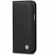 Moshi Overture SnapToª Case - елегантен кожен калъф (с кейс) тип портфейл за iPhone 12 Mini (черен)