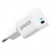 Anker PowerPort III Nano Wall Charger 20W USB-C - захранване за ел. мрежа с USB-C порт и технология за бързо зареждане (бял)