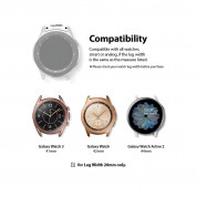 Ringke Leather One Classic Band 20 mm - кожена (естествена кожа) каишка за Galaxy Watch, Huawei Watch, Xiaomi, Garmin и други (20 мм) (черен) 1