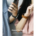 Ringke Leather One Classic Band 22mm - кожена (естествена кожа) каишка за Galaxy Watch, Huawei Watch, Xiaomi, Garmin и други (22мм) (черен) 4