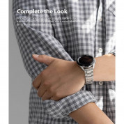 Ringke Metal One Classic Band 20 mm - стоманена каишка за Galaxy Watch, Huawei Watch, Xiaomi, Garmin и други (20 мм) (сребрист) 6