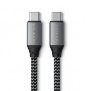 Satechi USB-C to USB-C Charging Cable 100W - USB-C към USB-C кабел за устройства с USB-C порт (25 см) (сив) 4