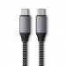 Satechi USB-C to USB-C Charging Cable 100W - USB-C към USB-C кабел за устройства с USB-C порт (25 см) (сив) 5