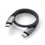 Satechi USB-C to USB-C Charging Cable 100W - USB-C към USB-C кабел за устройства с USB-C порт (25 см) (сив) 2