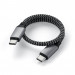 Satechi USB-C to USB-C Charging Cable 100W - USB-C към USB-C кабел за устройства с USB-C порт (25 см) (сив) 3
