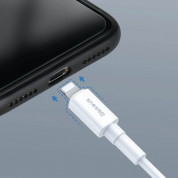 Baseus Durable Series USB-C to Lightning Cable PD 18W (CATLSW-02) - USB-C към Lightning кабел за Apple устройства с Lightning порт (100 см) (бял) 4