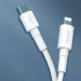Baseus Durable Series USB-C to Lightning Cable PD 18W (CATLSW-02) - USB-C към Lightning кабел за Apple устройства с Lightning порт (100 см) (бял) 6