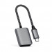 Satechi USB-C PD & 3.5mm Adapter - активен адаптер USB-C към 3.5 мм. аудио изход и USB-C порт (сив) 2