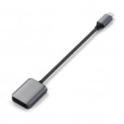 Satechi USB-C PD & 3.5mm Adapter - активен адаптер USB-C към 3.5 мм. аудио изход и USB-C порт (сив) 4