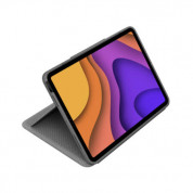 Logitech Folio Touch - безжична клавиатура и тракпад, с кейс и поставка за iPad Air 4 (тъмносив) 2