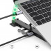 Ugreen Laptop Stand Docking Station USB-C Hub - сгъваема поставка с вграден USB-C хъб за MacBook и лаптопи (черен) 3