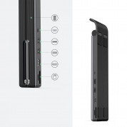 Ugreen Laptop Stand Docking Station USB-C Hub - сгъваема поставка с вграден USB-C хъб за MacBook и лаптопи (черен) 1