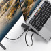 Ugreen Laptop Stand Docking Station USB-C Hub - сгъваема поставка с вграден USB-C хъб за MacBook и лаптопи (черен) 4