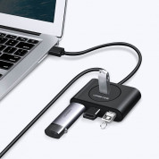 Ugreen USB-A 3.0 Hub 4-port - 4-портов USB 3.0 хъб за компютри и лаптопи с USB-A (100 см) (черен) 1