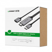 Ugreen USB to HDMI Digital AV Adapter Cable - видео кабел за прехвърляне на видео сигнал от iOS и Android чрез EzCast 8