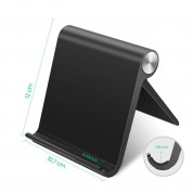 Ugreen Multi-Angle Adjustable Portable Stand - преносима сгъваема поставка за таблети и смартфони (черен) 1