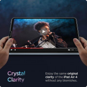 Spigen Oleophobic Coated Tempered Glass GLAS.tR - най-висок клас стъклено защитно покритие за дисплея на iPad Air 5 (2022), iPad Air 4 (2020), iPad Pro 11 (2020), iPad Pro 11 M1 (2021) 12