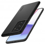 Spigen Thin Fit Case - качествен тънък матиран кейс за Samsung Galaxy S21 Ultra (черен) 4