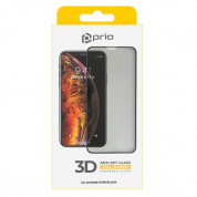 Prio 3D Anti-Spy Full Screen Curved Tempered Glass - калено стъклено защитно покритие с определен ъгъл на виждане за дисплея на iPhone 11, iPhone XR (черен-прозрачен) 1