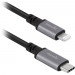 Moshi USB-C to Lightning Cable 3m - сертифициран (MFI) USB-C към Lightning кабел за Apple устройства с Lightning порт (300см) (черен) 2