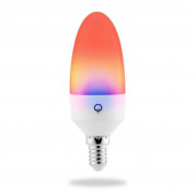 LIFX Color Candle Wi-Fi Smart LED Bulb E14 - Wi-Fi интелигентна LED крушка E14 с безжично управление (бял)