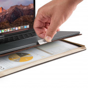 TwelveSouth BookBook Leather Case - луксозен кожен калъф за MacBook Pro 13 (2016 и по-нов) и MacBook Air 13 (2018 и по-нов) (кафяв) 3