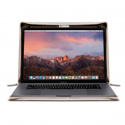 TwelveSouth BookBook Leather Case - луксозен кожен калъф за MacBook Pro 13 (2016 и по-нов) и MacBook Air 13 (2018 и по-нов) (кафяв) 2