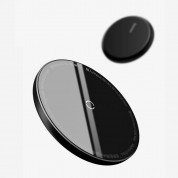 Baseus Simple Mini Magnetic Wireless Charger 15W (WXJK-F01) - поставка (пад) за безжично зареждане за iPhone с Magsafe и Qi съвместими устройства (черен) 8