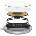 Baseus Simple Mini Magnetic Wireless Charger 15W (WXJK-F02) - поставка (пад) за безжично зареждане за iPhone с Magsafe и Qi съвместими устройства (бял) 9
