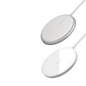 Baseus Simple Mini Magnetic Wireless Charger 15W (WXJK-F02) (white) 9