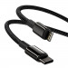 Baseus Tungsten Gold Lightning to USB-C PD 20W Data Cable (CATLWJ-01) - PD 20W USB-C към Lightning кабел за Apple устройства с Lightning порт (100 см) (черен) 5