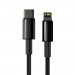 Baseus Tungsten Gold Lightning to USB-C PD 20W Data Cable (CATLWJ-01) - PD 20W USB-C към Lightning кабел за Apple устройства с Lightning порт (100 см) (черен) 2