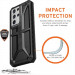 Urban Armor Gear Monarch Case - удароустойчив хибриден кейс за Samsung Galaxy S21 Ultra (черен-карбон) 4