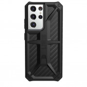 Urban Armor Gear Monarch Case - удароустойчив хибриден кейс за Samsung Galaxy S21 Ultra (черен-карбон) 1