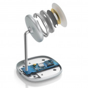 Baseus Magnetic Wireless Qi Charging Stand 15W (WXSW-02) - поставка (пад) за безжично зареждане за iPhone с Magsafe (бял) 13