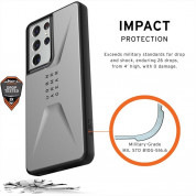 Urban Armor Gear Civilian Case - удароустойчив хибриден кейс за Samsung Galaxy S21 Ultra (сребрист) 1