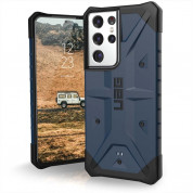 Urban Armor Gear Pathfinder Case - удароустойчив хибриден кейс за Samsung Galaxy S21 Ultra (тъмносин)