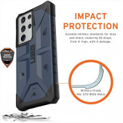 Urban Armor Gear Pathfinder Case - удароустойчив хибриден кейс за Samsung Galaxy S21 Ultra (тъмносин) 1