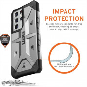 Urban Armor Gear Pathfinder Case - удароустойчив хибриден кейс за Samsung Galaxy S21 Ultra (сребрист) 1