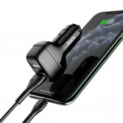 Hoco Dual USB Car Charger 4.8A & Lightning Cable Z36 - зарядно за кола с 2xUSB изходa (4.8A) и Lightning кабел за iPhone, iPad и iPod с Lightning порт (черен) 1